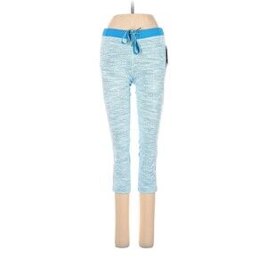 LULULEMON ATHLETICA Blue Aquamarine Beach Runner Crop Leggings - US 2